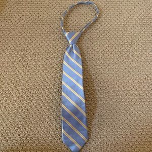 Youth Blue and Yellow Striped Zip Tie
